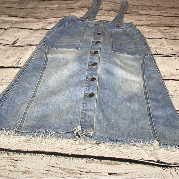 DownEast Denim Skirt with Suspenders Size S - Picture 10 of 11